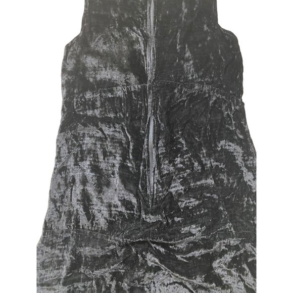 Studio Wear VTG Womens Dress Medium Black Velvet Sleeveless A-Line Cocktail Holi - Picture 10 of 10